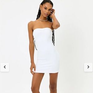 Frankie’s Bikinis Palmer Terry Dress - White Tube Dress Strapless